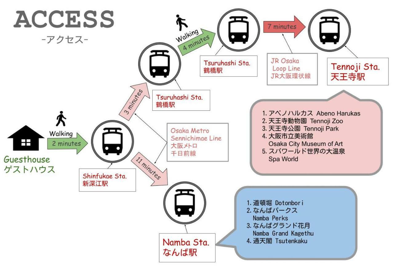Nao'S Guesthouse 2 一軒家貸切 Ōsaka Exterior foto